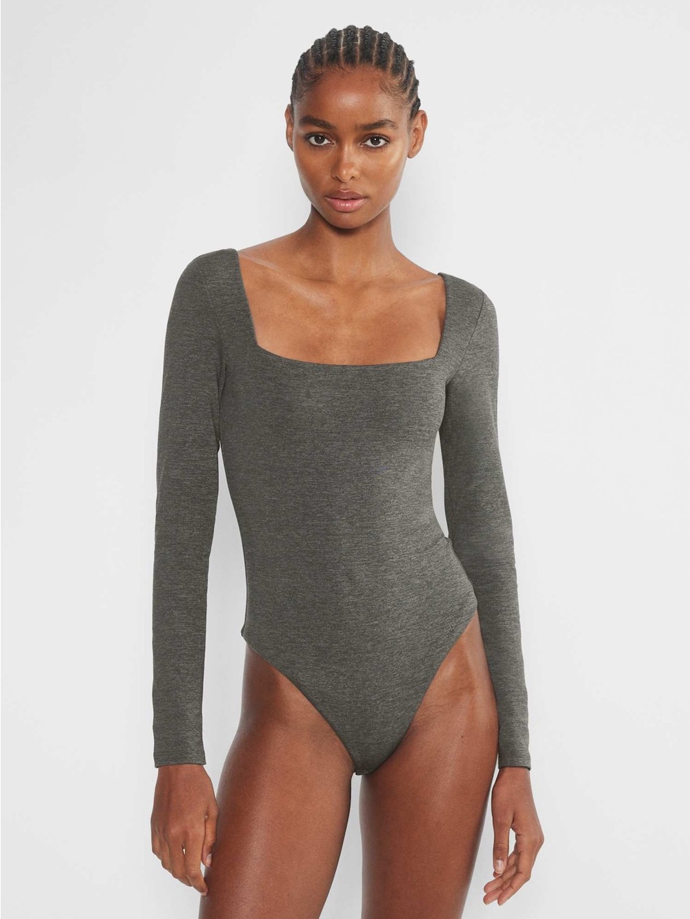 Aritzia Babaton Contour Squareneck Long Sleeve Bodysuit | Women’s XL